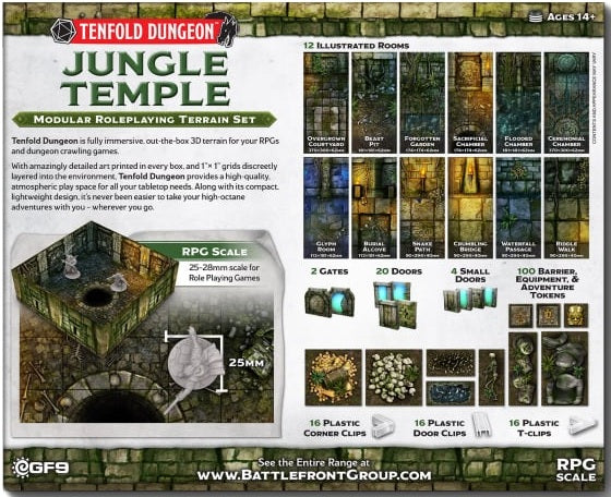Tenfold Dungeon Terrain Set: Jungle Temple