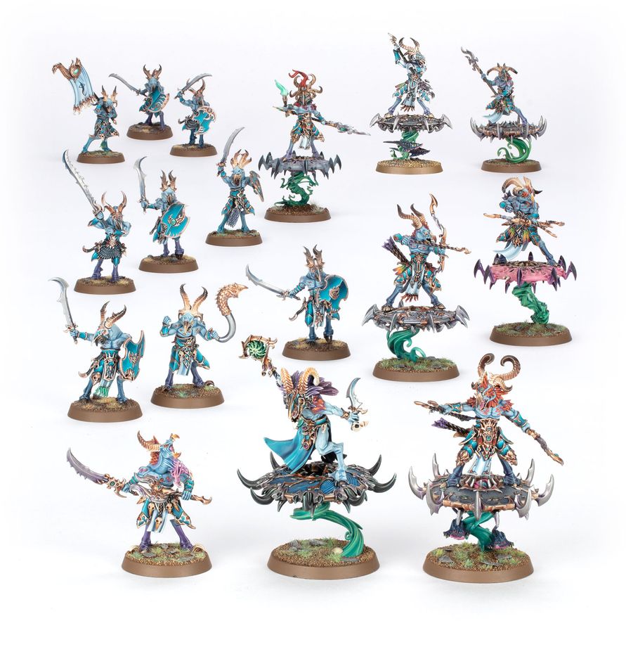 (PREORDER) Spearhead: Disciples of Tzeentch -Tzaangor Warflock