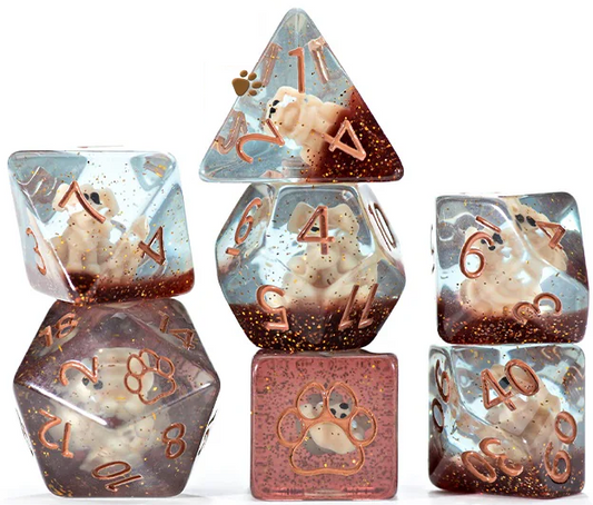 Inclusion Dice: 7Pc Puppy Dice