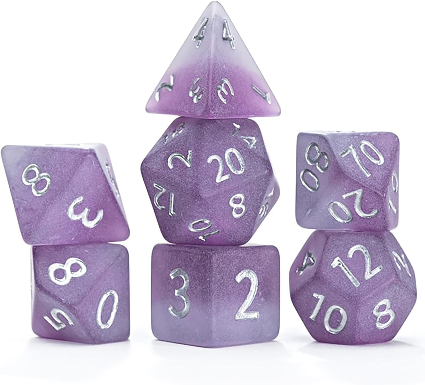 Sea Glass Dice- The Black Pearl (7pc)