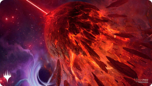 UP Playmat- MTG Edge of Eternities Mythic Land Red