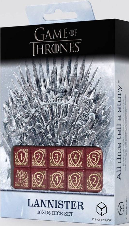 Game of Thrones - Lannister 10d6 Dice Set