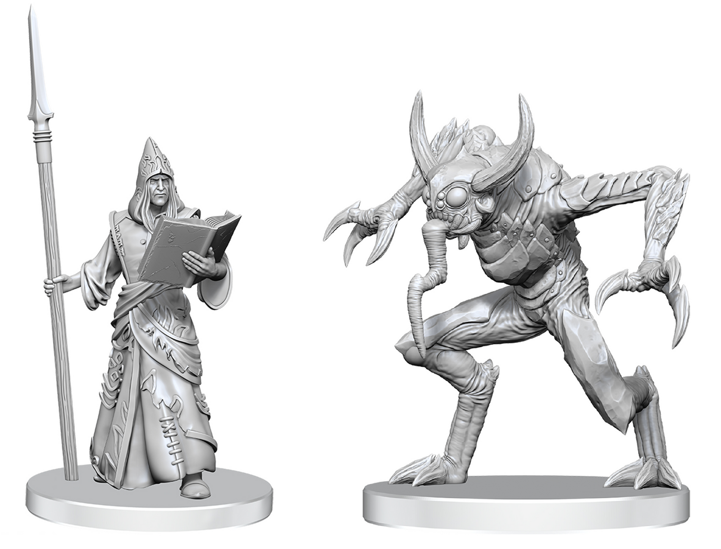 PF Unpainted Miniatures Wave 27: Vloriak (Despoiler Demon) and Demonologist