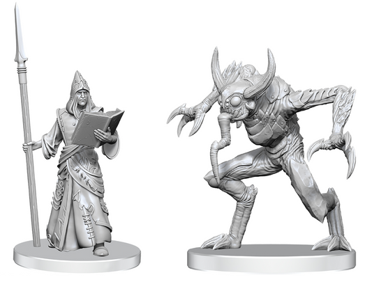 PF Unpainted Miniatures Wave 27: Vloriak (Despoiler Demon) and Demonologist