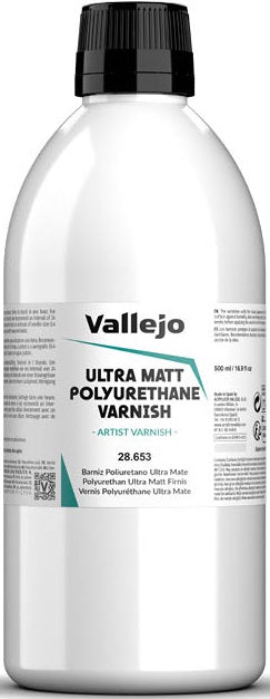 Vallejo: Ultra Matt Polyurethane Varnish (500ml)