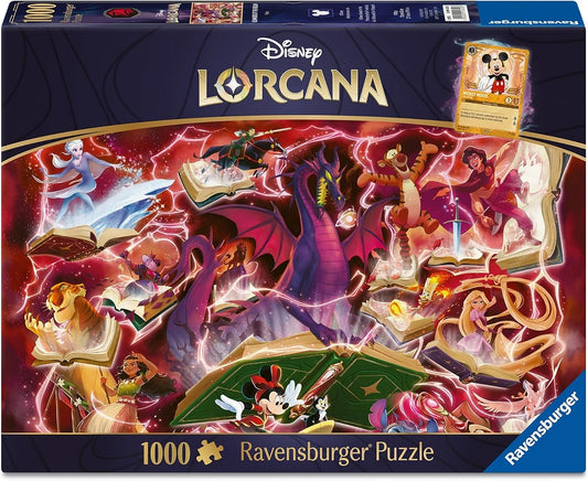 Disney Lorcana Glimmers of the Realm: Ruby- 1000pc Puzzle