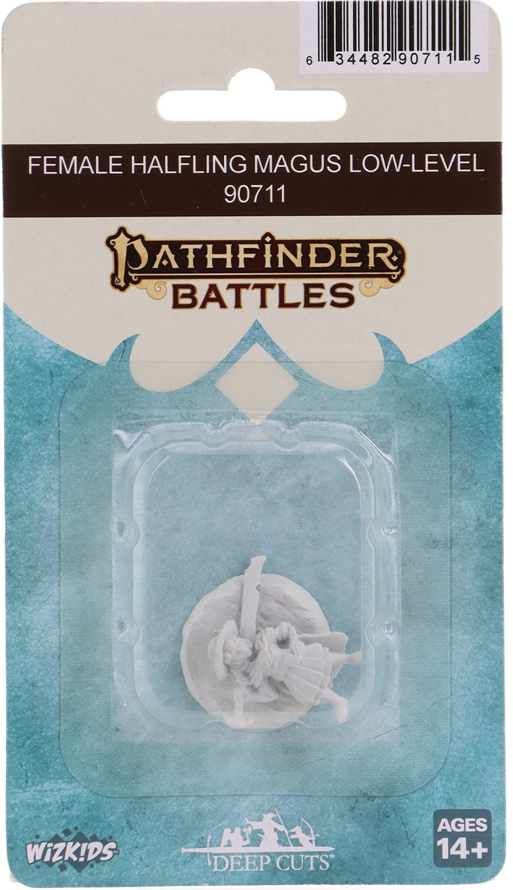 PF Unpainted Minis WV23 Female Halfling Magus Low-Level