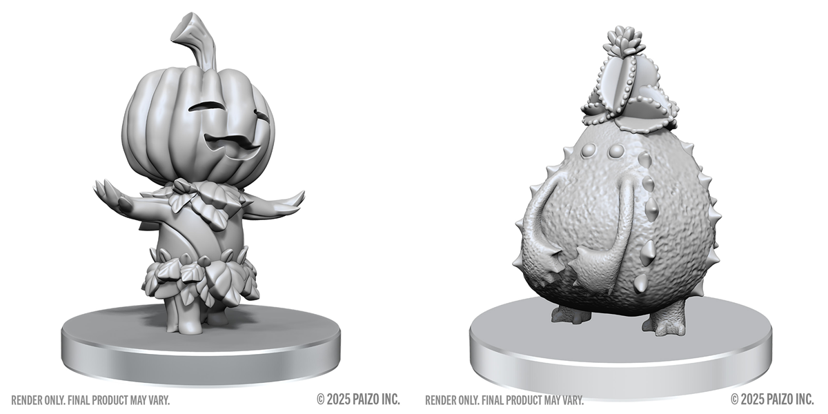 PF Unpainted Miniatures WV28: Gourd Leshy and Cactus Leshy