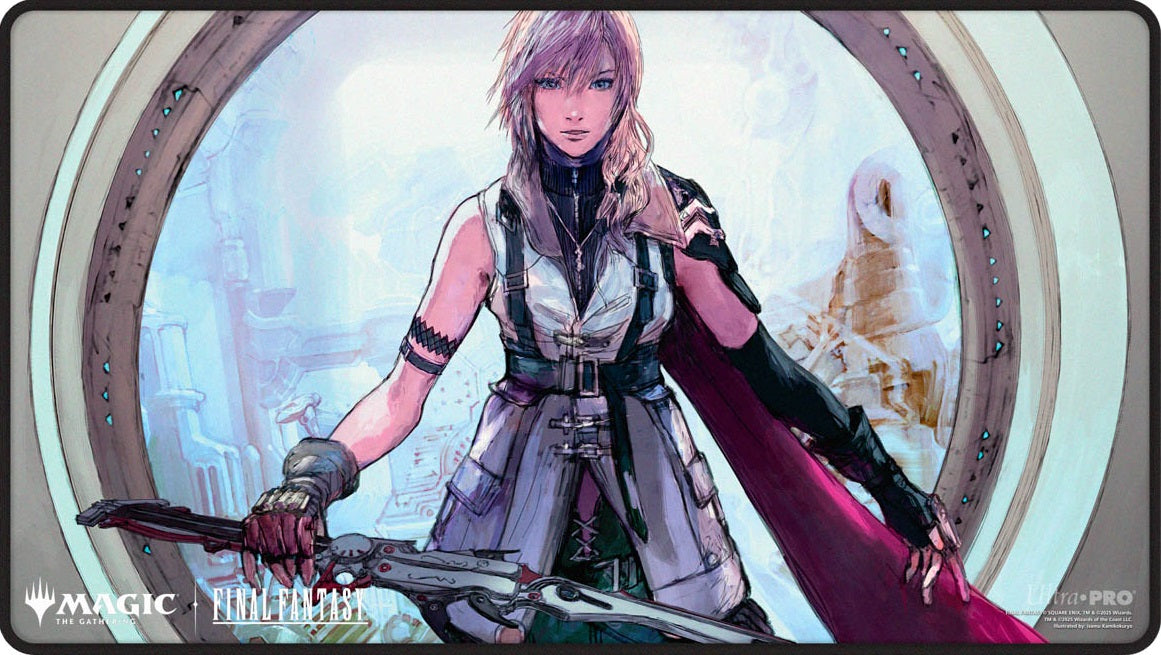 UP Playmat- MTG Universes Beyond Final Fantasy Black Stitched Premium W