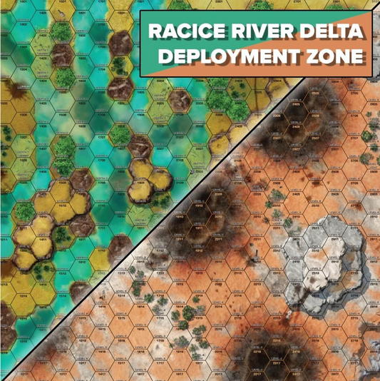Battletech Battle Mat Tukayyid Racice River Delta/Landing Zone