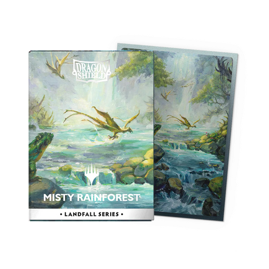 Sleeves: Dragon Shield Magic The Gathering Landfall Series - Misty Rainforest