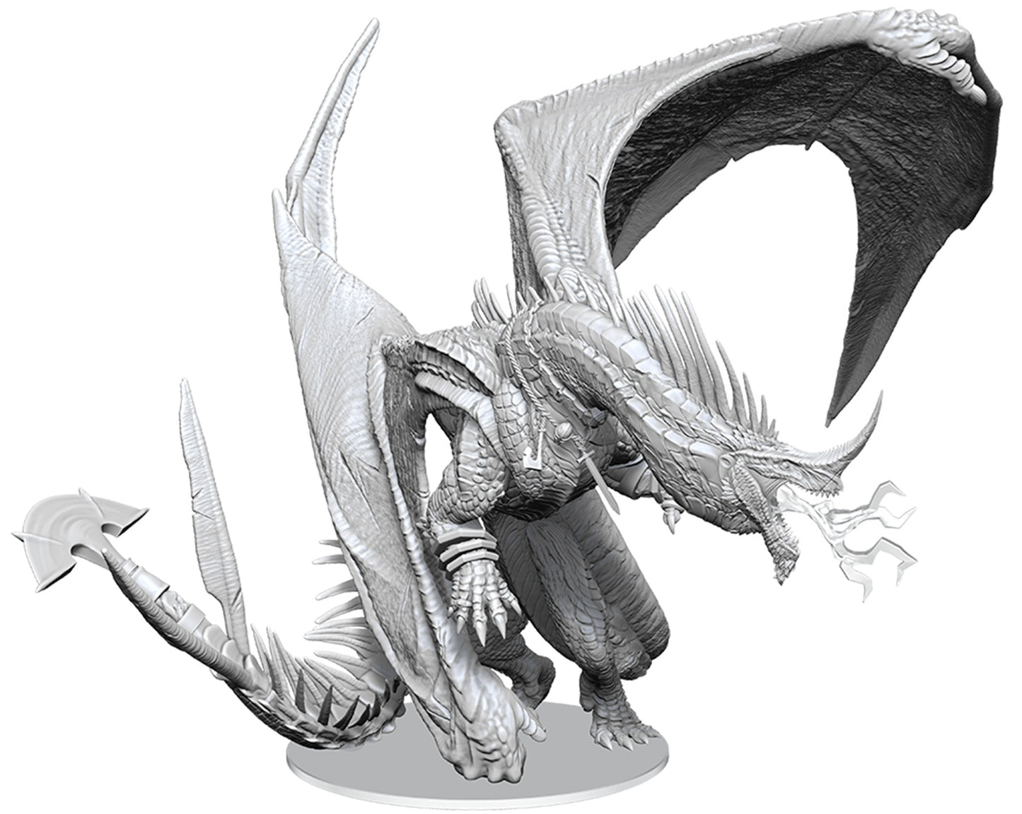 DND Unpainted Minis Ancient Blue Dragon