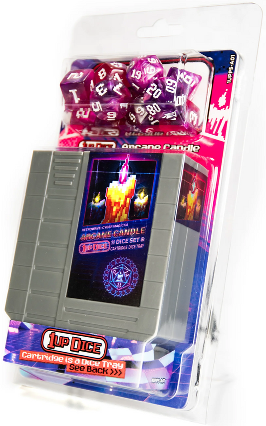 1Up Dice Arcane Candle Polyhedral Dice Set