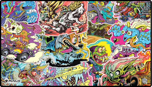 UG Playmat- MTG Aetherdrift V4 (Revved-up Racers)