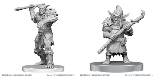 DND Unpainted Minis WV28 Bugbear Stalker and Goblin Hexer