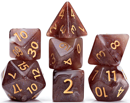 Aether Dice- Latte Dice (7pc)