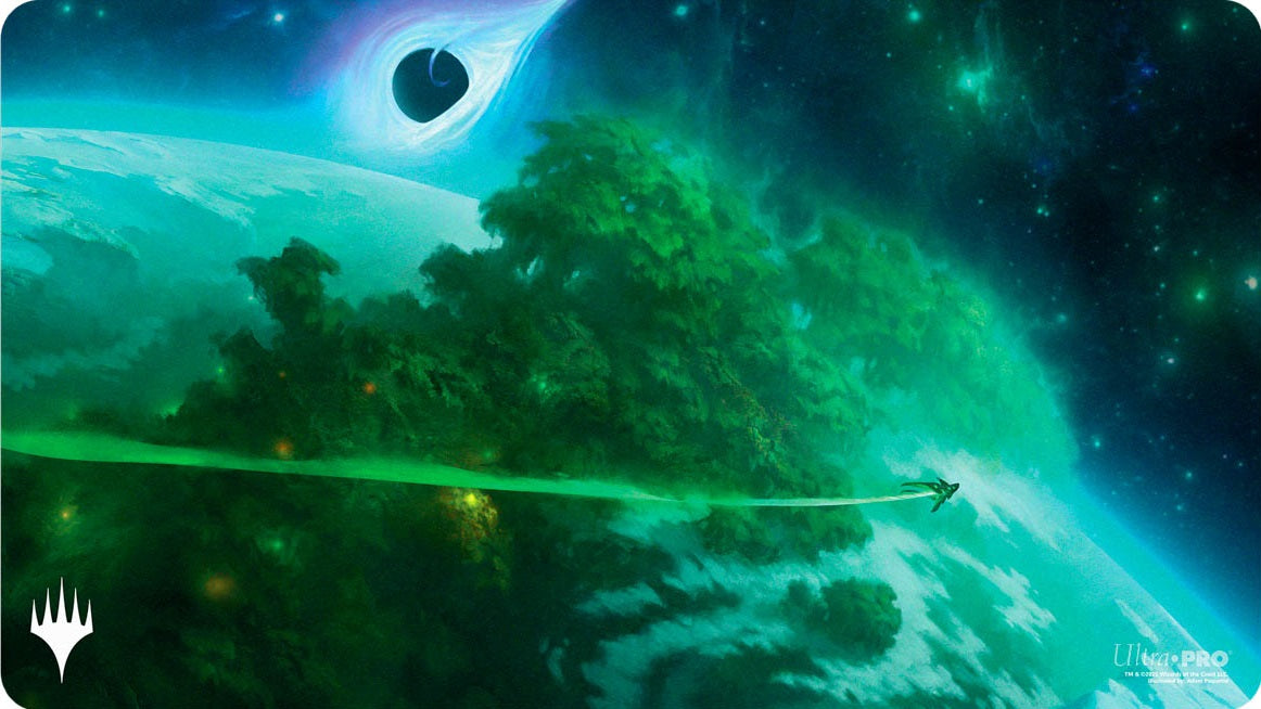 UP Playmat- MTG Edge of Eternities Mythic Land Green