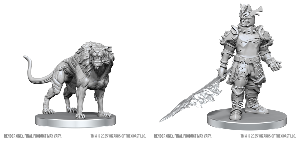 DND Unpainted Minis WV28 Hell Hound and Narzugon