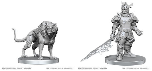 DND Unpainted Minis WV28 Hell Hound and Narzugon