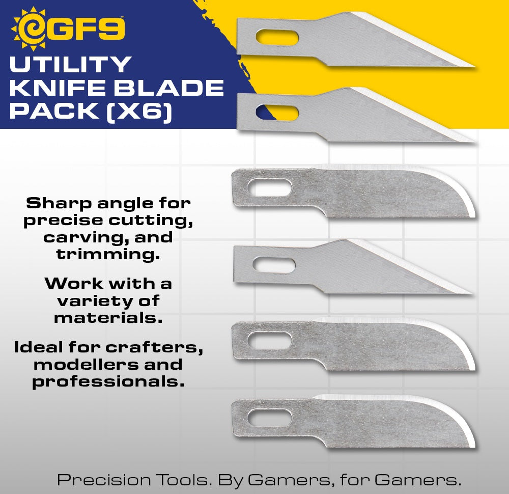 Hobby Tools: Utility Knife Blade Pack 6ct