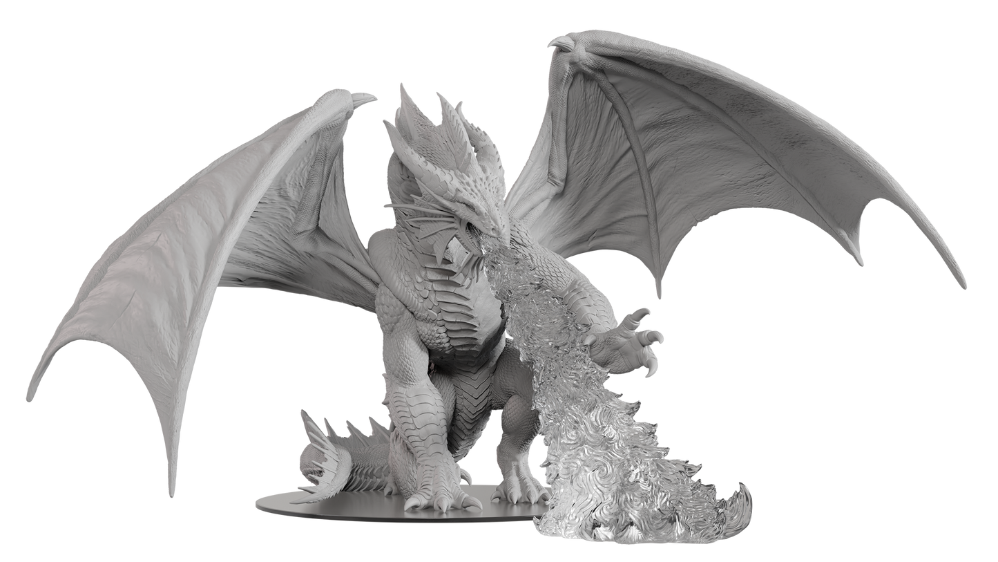 DND Unpainted Minis Gargantuan Bahamut