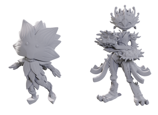 PF Unpainted Miniatures WV25: Lotus Leshy and Flytrap Leshy