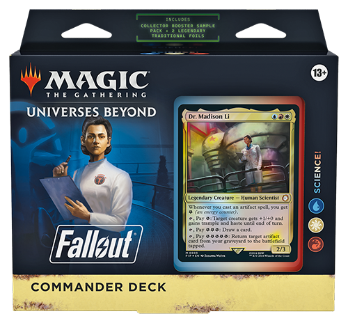 mtg fallout booster box hits Magic: The Gathering with four decks you can order now 9 are reprints with alternate card titles and new art Magic The Gathering Fallout Omega