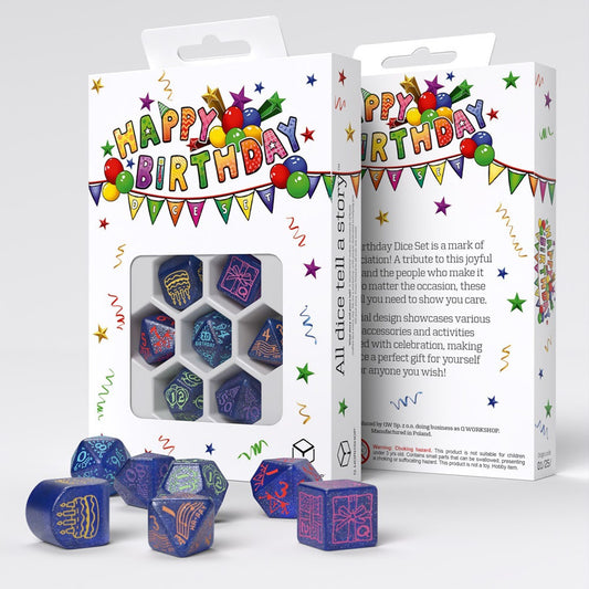 Happy Birthday Dice Set- Streamers