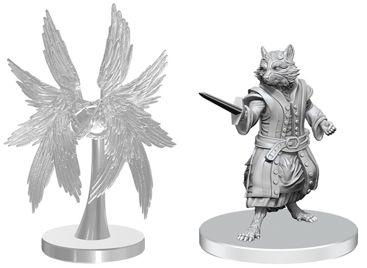 PF Unpainted Miniatures Wave 27: Procyal (Raccoon Agathion) and Zoaem (Ring Archon)