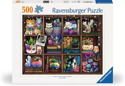 Cubby Cats and Succulents- 500pc Puzzle