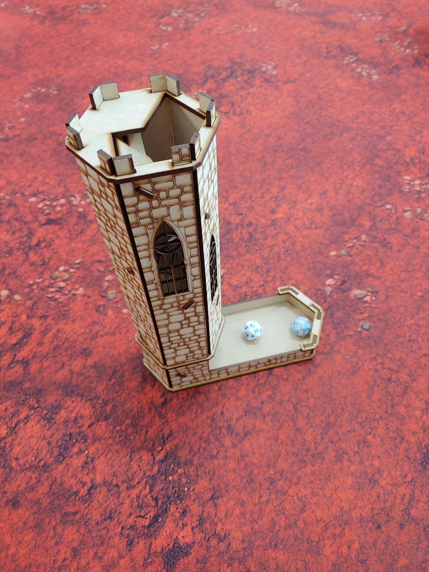 Dice Tower- MDF- The Hex Tower Deluxe