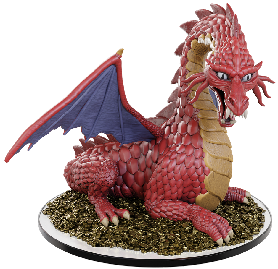 D&D Minis: Icons of the Realms: 50th Anniversary Classic Red Dragon