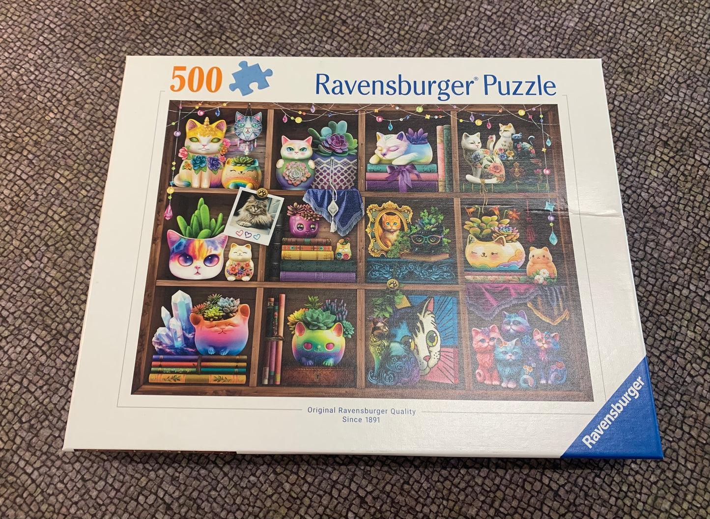 Cubby Cats and Succulents- 500pc Puzzle (Damaged Box)