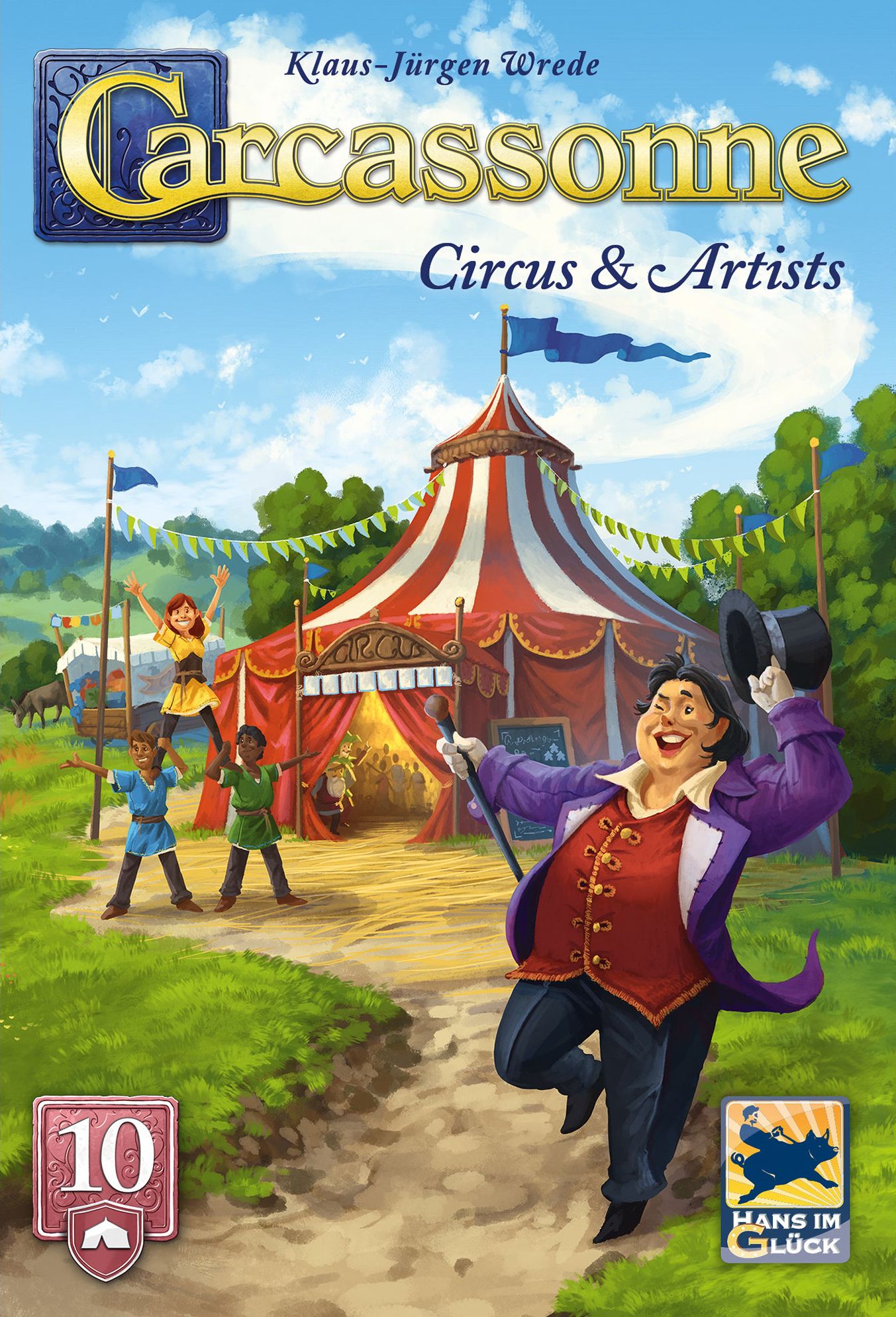 Carcassonne- Circus & Artists Expansion 10 (Refresh)