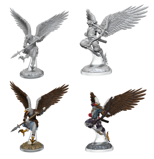 D&D Unpainted Minis: Wave 17: Aarakocra Fighters