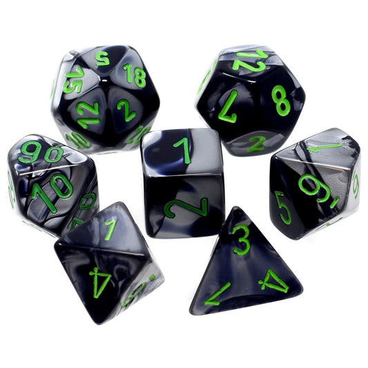 Gemini: 7Pc Black-Grey/Green Mini