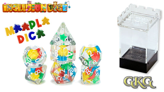 Inclusion Dice: 7Pc Meeple Dice