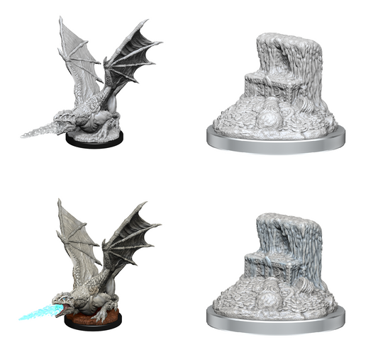 D&D Unpainted Minis: Wave 19: White Dragon Wyrmling