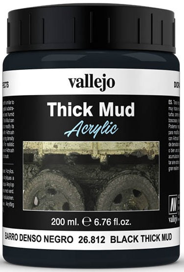 Vallejo: Diorama Textures: Black Mud (200ml)