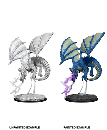 D&D Unpainted Minis WV8 Young Blue Dragon