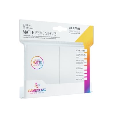 Sleeves: Gamegenic Prime Sleeves: Matte White (100)
