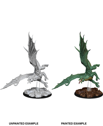 D&D Unpainted Minis WV8 Young Green Dragon