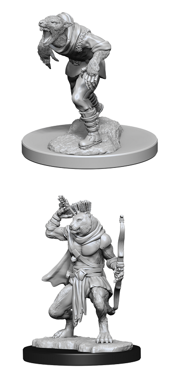 D&D Unpainted Minis: Wave 11: Wererat and Weretiger