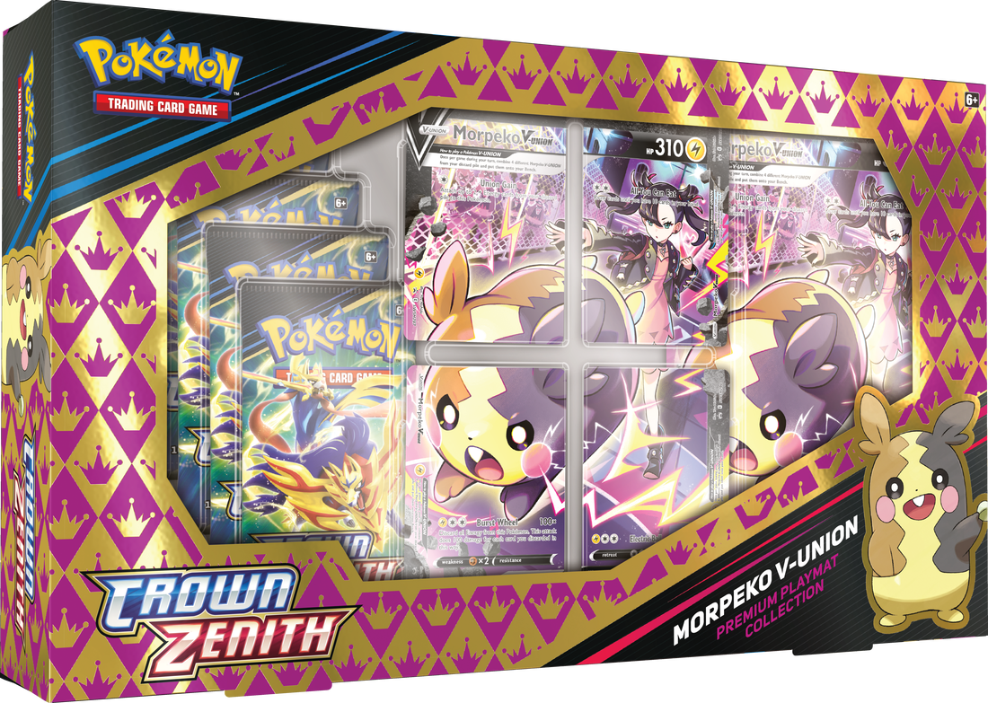 Pokémon TCG: Crown Zenith- Morpeko V-Union Premium Playmat Collection