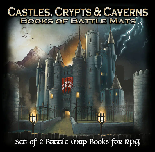 Castles, Crypts, and Caverns: Books of Battle Mats