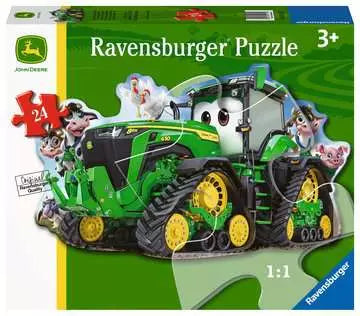John Deere Tractor Shaped - 24pc Puzzle