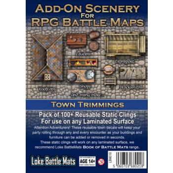 Add-On Scenery for RPC Battle Maps: Town Trimmings