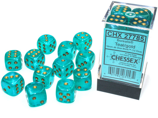 Borealis: 12D6 Teal/Gold