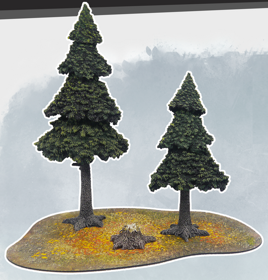Monster Scenery: Evergreen Pine Forest