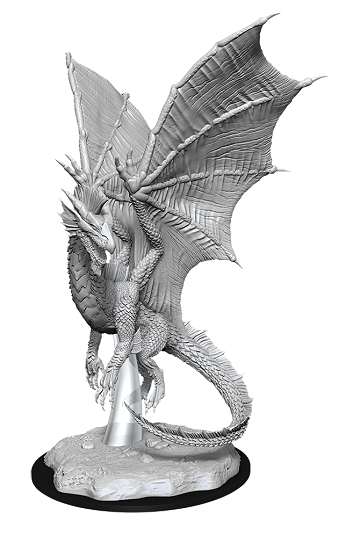 D&D Unpainted Minis WV11 Young Silver Dragon